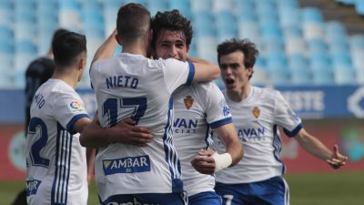 Celebración del segundo gol. Imagen: LaLiga.