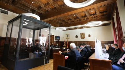 Vista general de la sala de la Audiencia Provincial de Teruel, donde se juzga a Feher