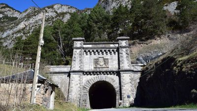 Entrada túnel de Somport por el lado español (MITMA).