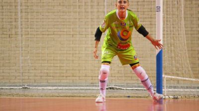 Ana Etayo, en un partido con el Sala Zaragoza esta temporada.