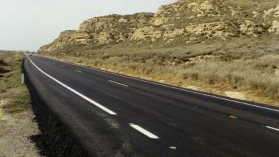 Las obras de la A-126 en Tauste ya han terminado. (Foto: DGA)