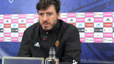Cristian, en la rueda de prensa.