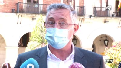 Manuel Blasco, este martes ante los medios de comunicación
