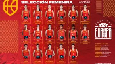 Cristina Ouviña en la convocatoria con la Selección Española.