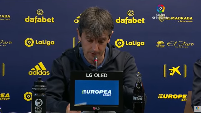 Pacheta durante la rueda de prensa.