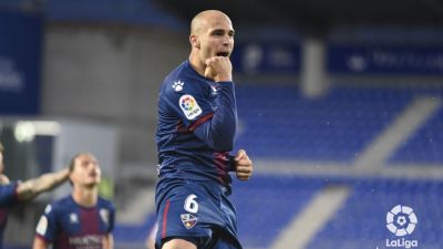 Sandro celebra el 1-0- Imagen: LaLiga.