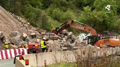 Obras en el congosto de Ventamillo.