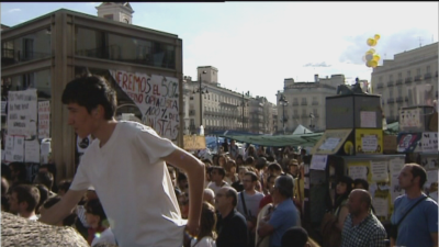 La Puerta del Sol de Madrid fue el epicentro del 15-M.