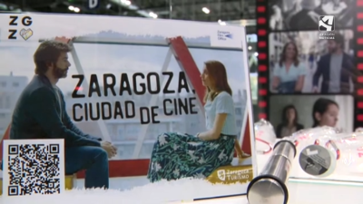 Un estand de Zaragoza en FITUR.