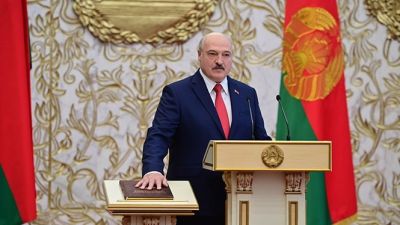 Alexander Lukashenko, durante la toma de posesión de su cargo