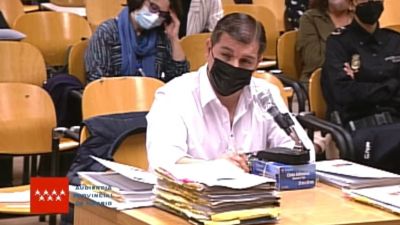 Imagen del juicio a César Román Viruete, conocido como el 'Rey del Cachopo'.