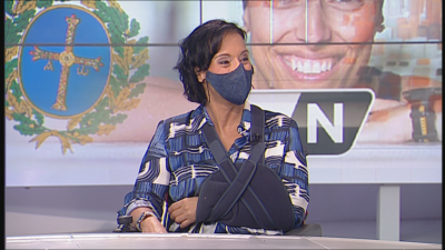 Teresa Perales, durante la entrevista.