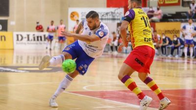 El Fútbol Emotion Zaragoza durante el partido. Foto: Fútbol Emotion Zaragoza.