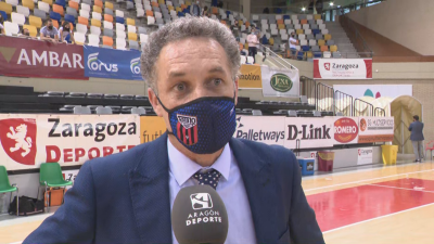 David Marín tras el partido.
