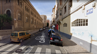 Calle Perpetuo Socorro, en Zaragoza.