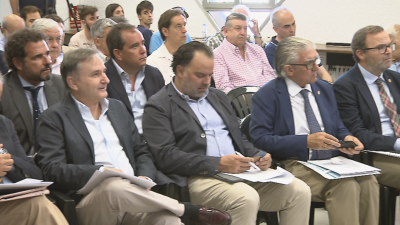 Reunión del consejo del Real Zaragoza. Imagen: Aragón Deporte.