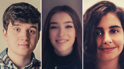 De izquierda a derecha, Athanasios Usero, María Fernández Barrio y Carola Hinojosa