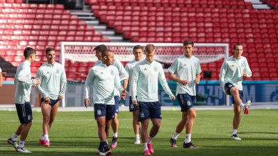 Entrenamiento del combinado nacional. Imagen: Twitter Selección Española.