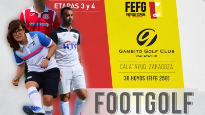 Cartel del Campeonato de España de FootGolf que este fin de semana visita Calatayud.