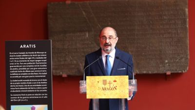 Javier Lambán, presidente del Gobierno de Aragón.