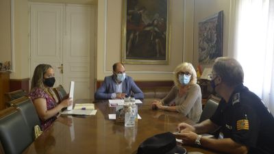 Reunión en el Ayuntamiento de Barbastro para la adhesión al sistema Viogén (Ayto de Barbastro).