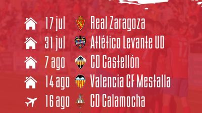 Calendario de Pretemporada CD Teruel
