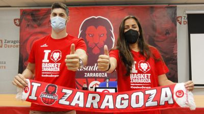 Santi Yusta y Vega Gimeno en una imagen de su presentación oficial.