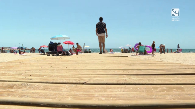 Fotografía de la playa de Salou.