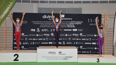 Marcos San Agustín en lo más alto del podio.