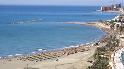 Imagen de una playa en la costa del Sol.