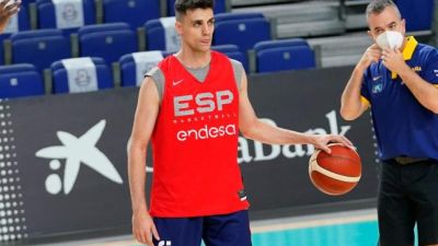 Carlos Alocén, durante su concentración con la selección española estas semanas.