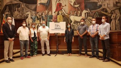 Los alcaldes de los municipios participantes han hecho balance hoy en la sede de la Diputación Provincial (Foto: Natalia Huerta).