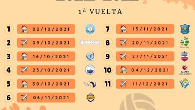Este es el calendario del CV Teruel para la próxima temporada.