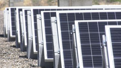 Placas solares en Aragón.