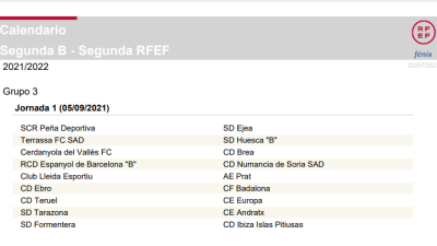 Primera jornada del grupo III de la nueva Segunda División RFEF.