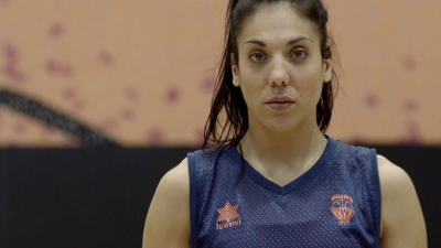 Cristina Ouviña, jugadora de la selección española de baloncesto.