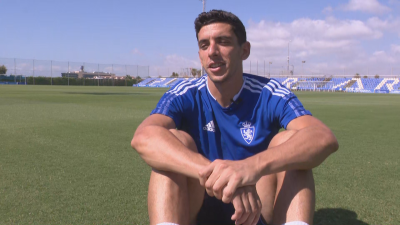 Fran Gámez, durante su entrevista con Aragón Deporte.