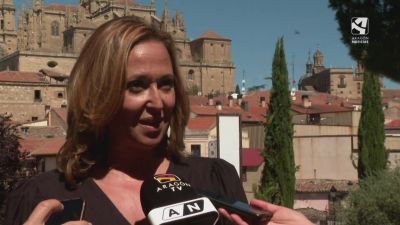 La consejera de Presidencia, Mayte Pérez, en la Conferencia de Presidentes de Salamanca