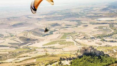 Una vista aérea del castillo de Loarre (Huesca). Foto: Turismo de Aragón.