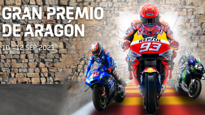 Imagen del cartel promocional del Gran Premio de MotoGP de Aragón.
