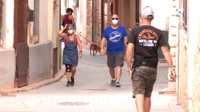 Vecinos de Gea de Albarracín, en Teruel.