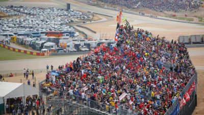 Afición en Motorland Aragón.