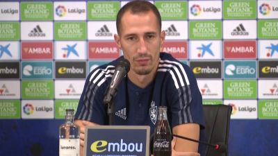 Petrovic, durante la rueda de prensa en su presentación.