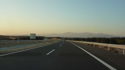 Un tramo de la autovía A-22, que une Huesca y Lérida.