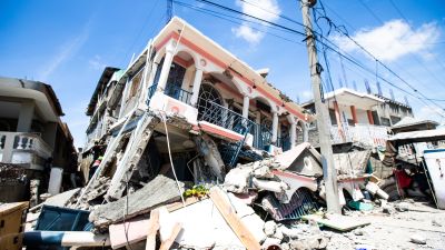 Imagen de los destrozos ocasionados por el terremoto de Haití.
