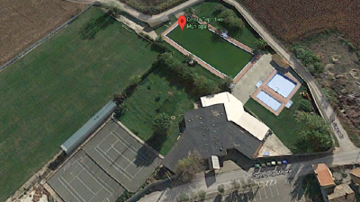 Imagen aérea del Centro Deportivo Municipal de Monzalbarba. (Google Maps).