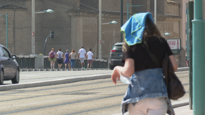 Las temperaturas fueron sofocantes este sábado en todo Aragón.