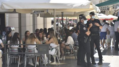 Policía Nacional en Huesca