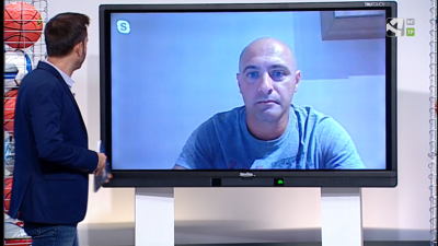 Aitor Pardo, durante su entrevista en La Jornada.