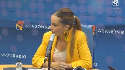 La consejera de Ciencia, Universidad y Sociedad del Conocimiento, Maru Díaz, en Aragón Radio.
